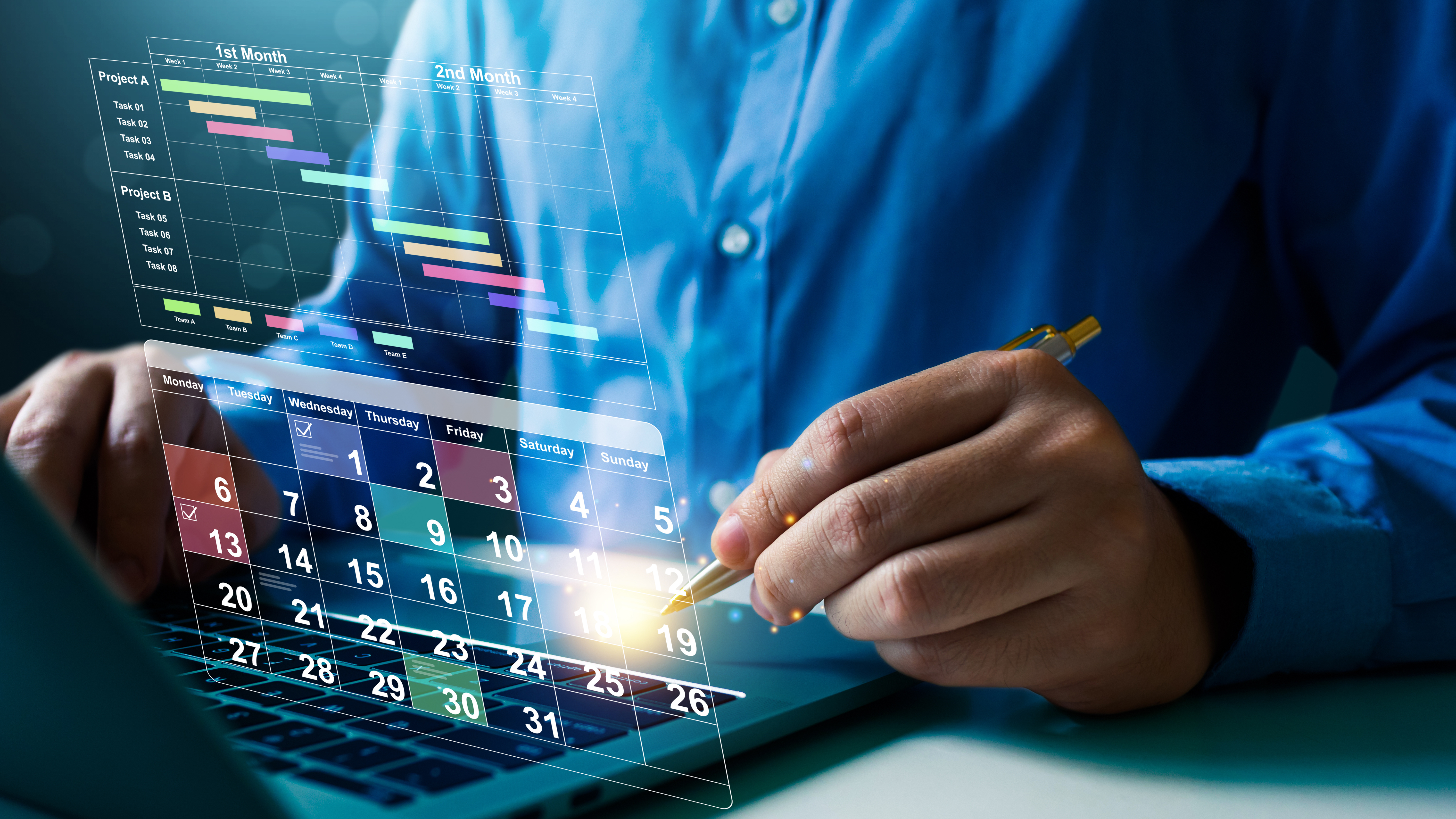 Employer rota management screenshot